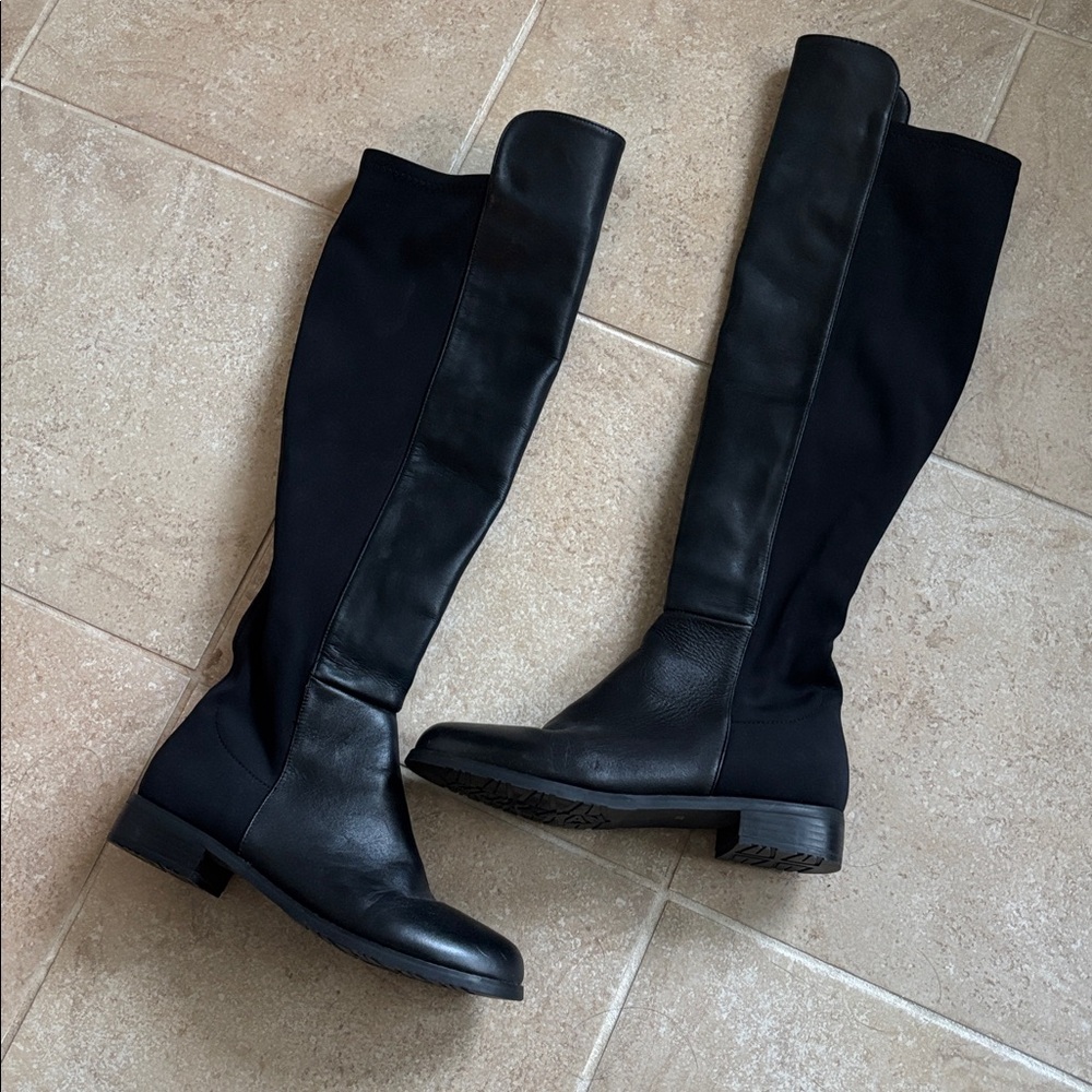 Elegant Black Over the Knee Boots